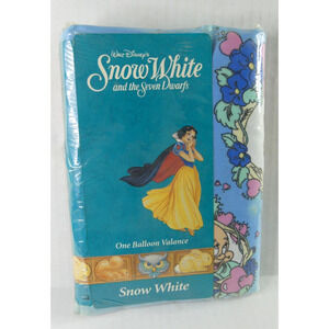 Disney Wamsutta Snow White Window Balloon Valance 80" x 14" NOS In Package Blue